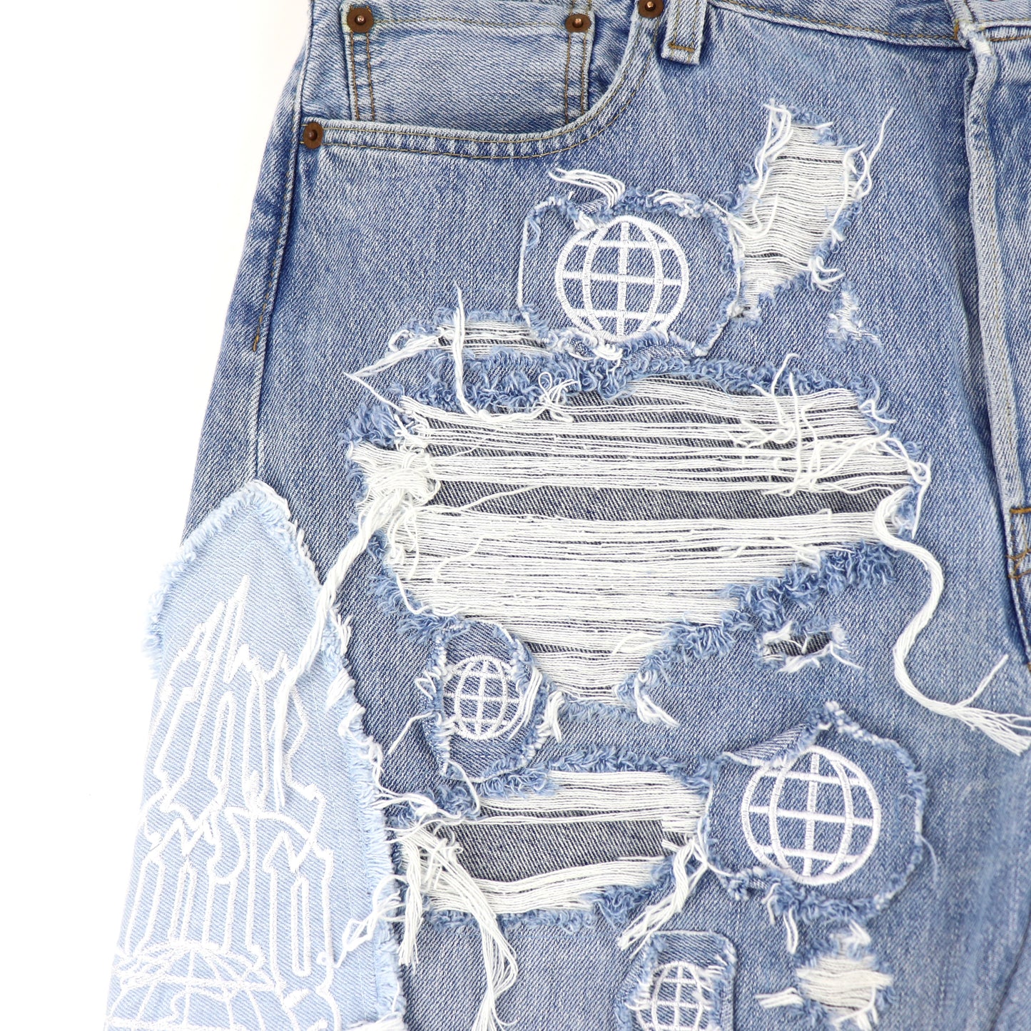 TODO blue baggy shorts