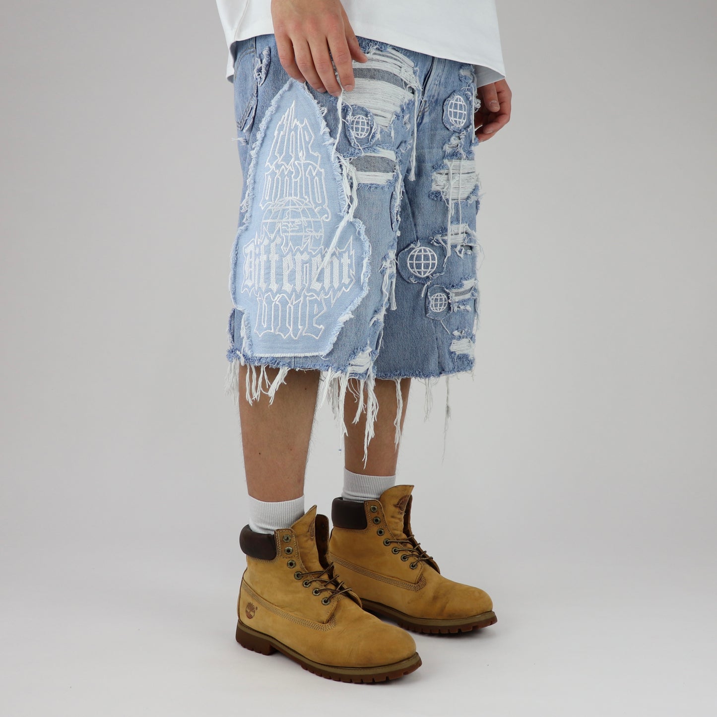 TODO blue baggy shorts