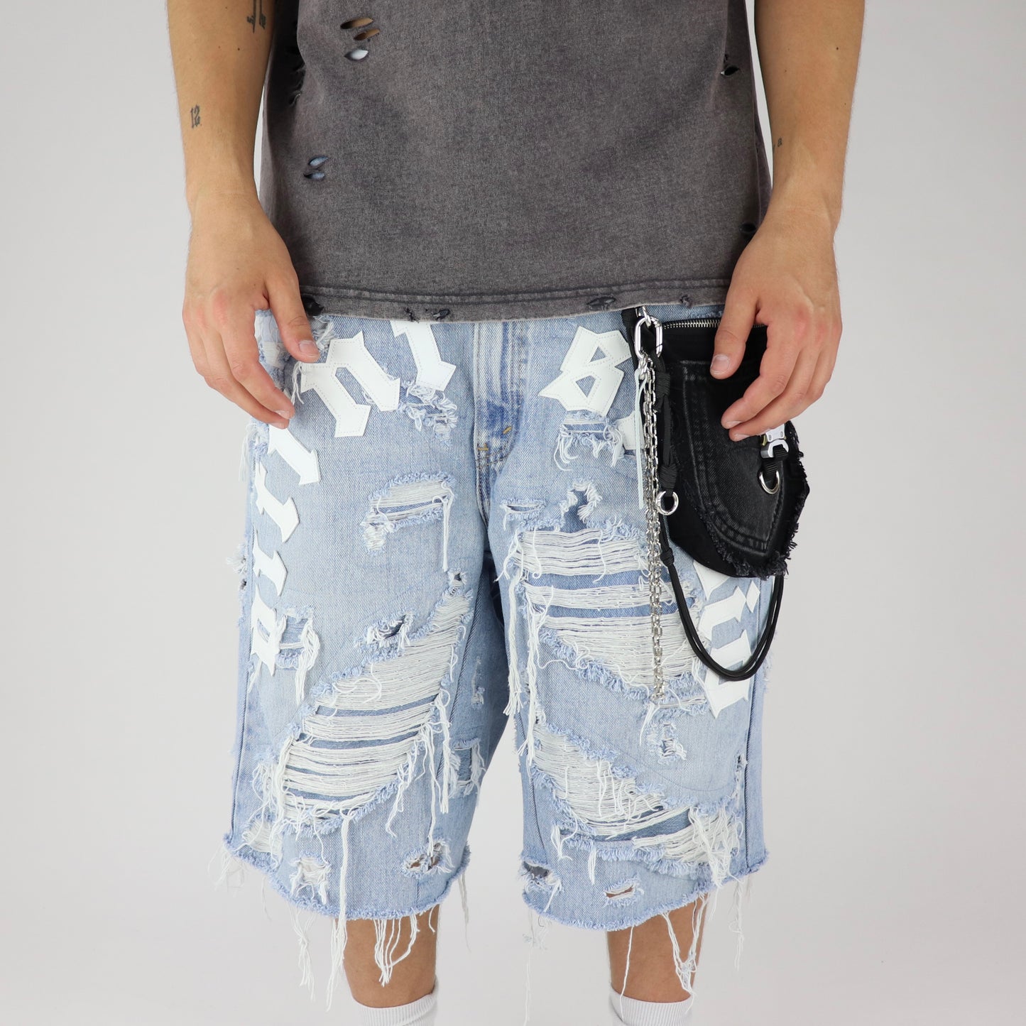 Belt bag black-silver