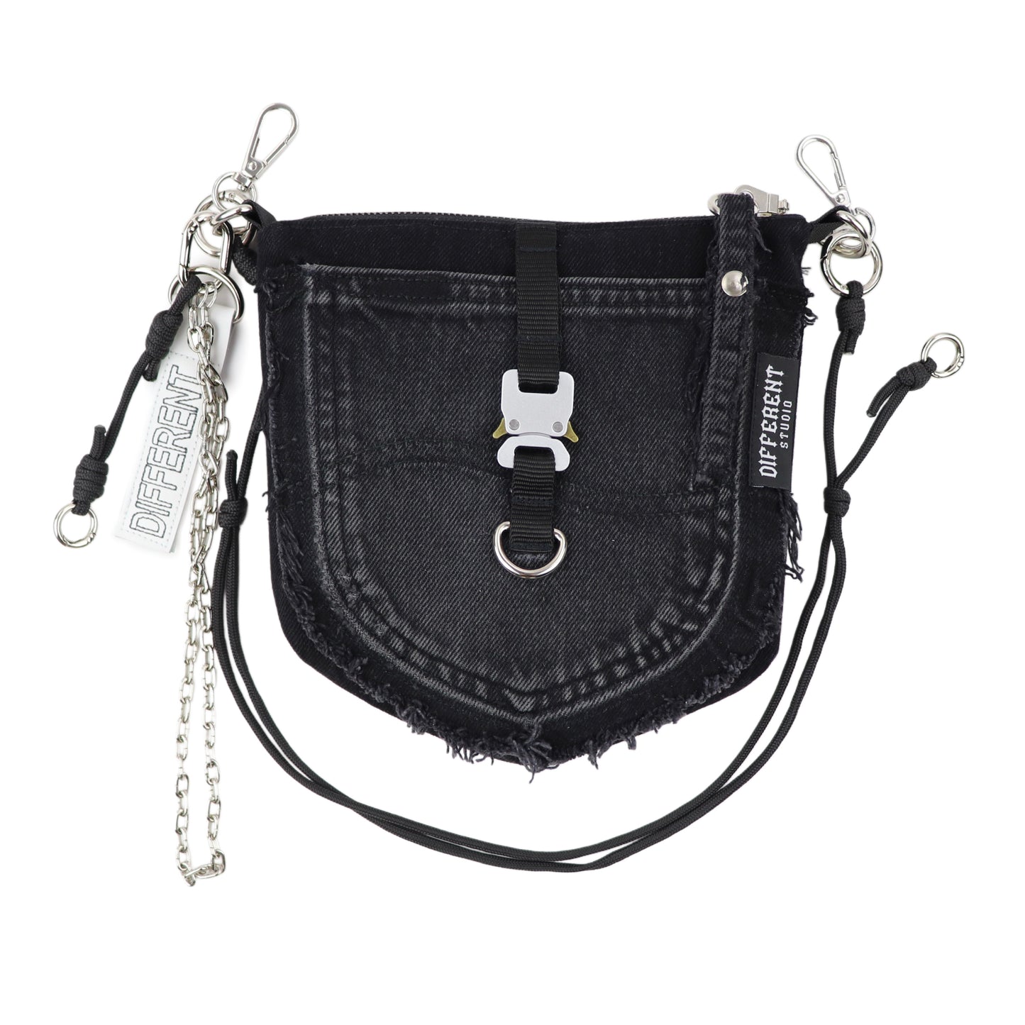 Belt bag black-silver