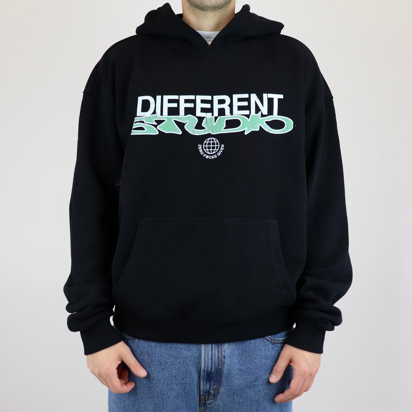 ZERO hoodie black green