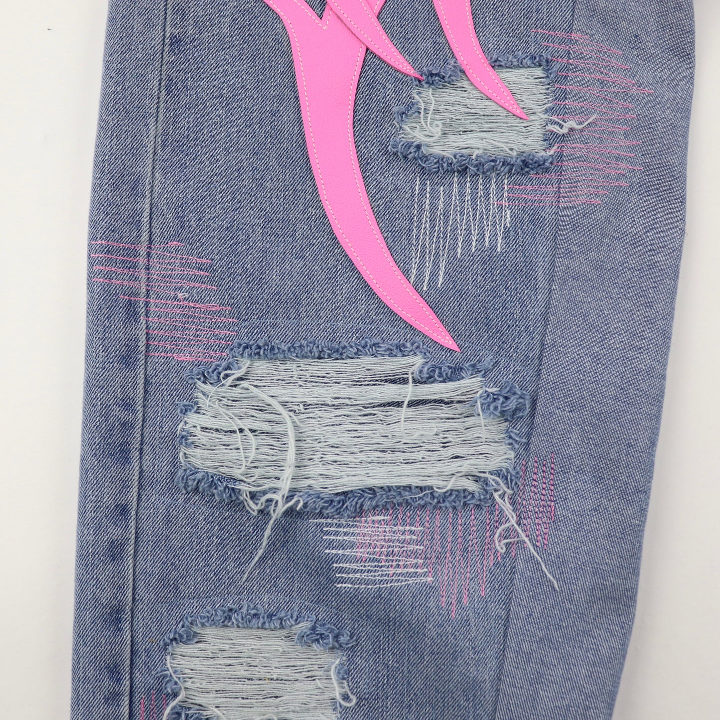 DFFRNT 100RY blue-pink jeans
