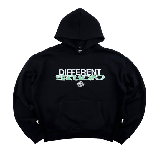 ZERO hoodie black green