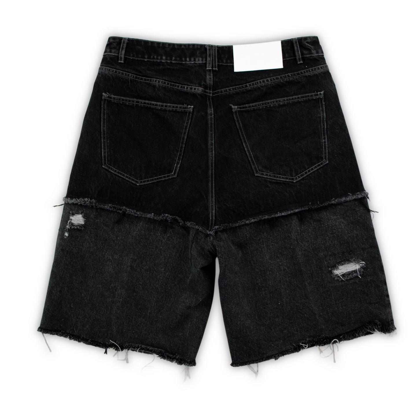 Black panel shorts