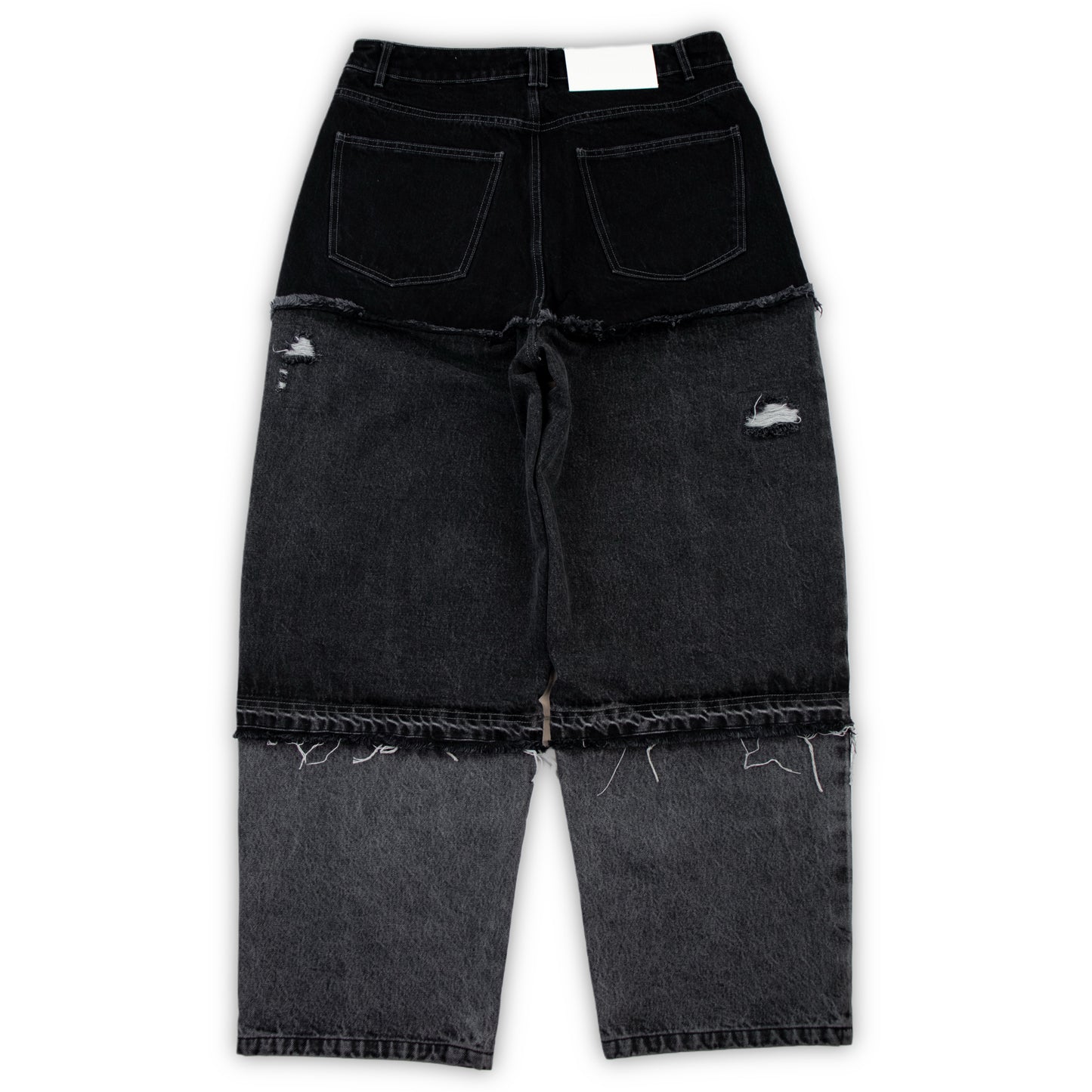 Black panel jeans