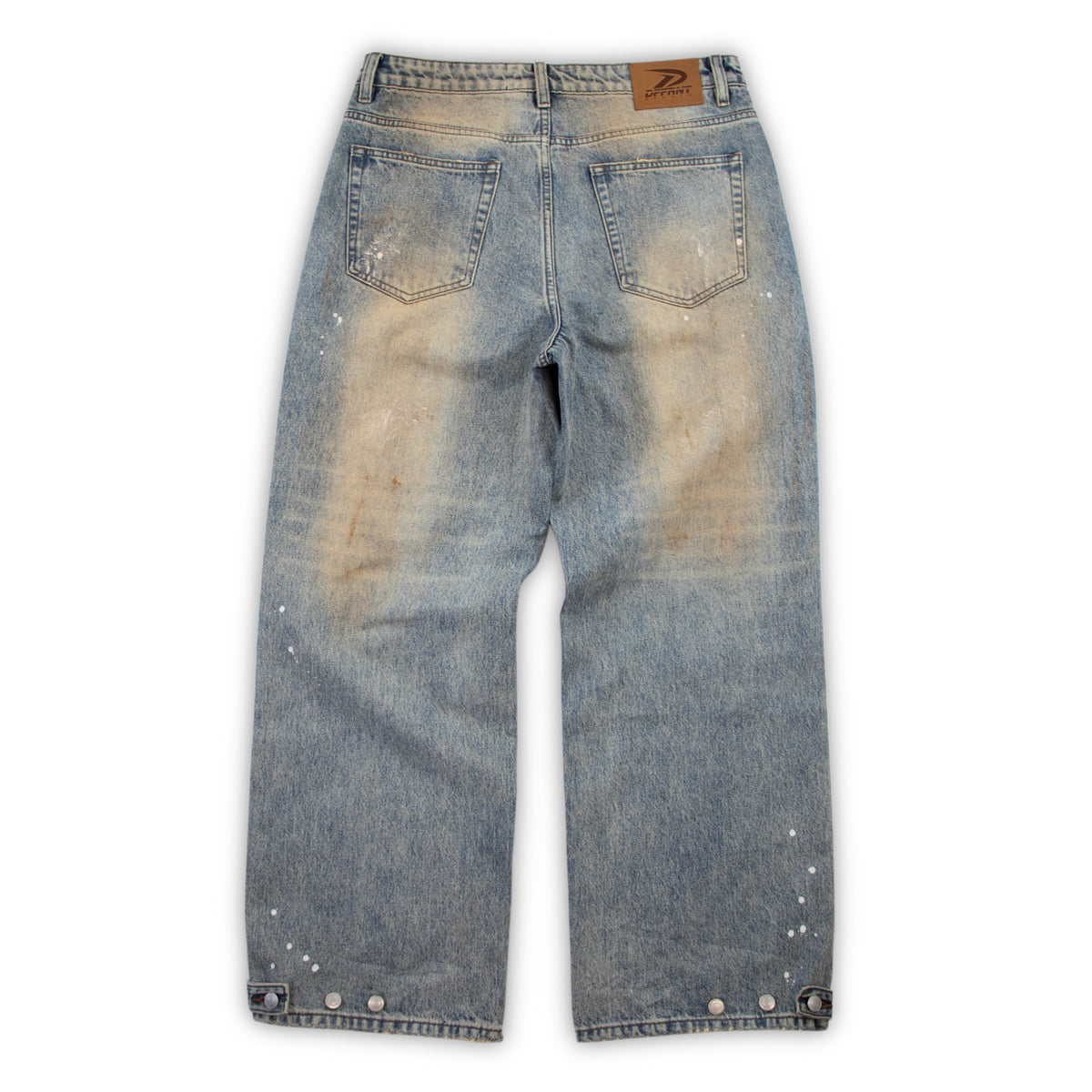 Dirty blue jeans
