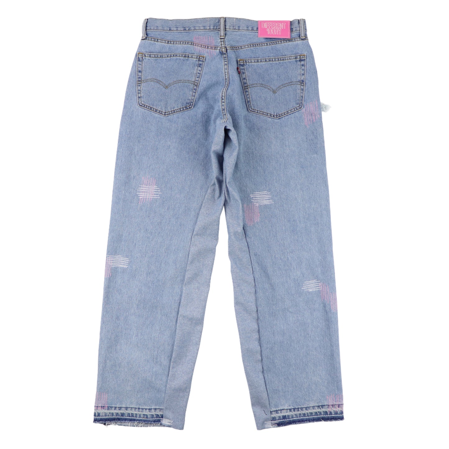 DFFRNT 100RY blue-pink jeans