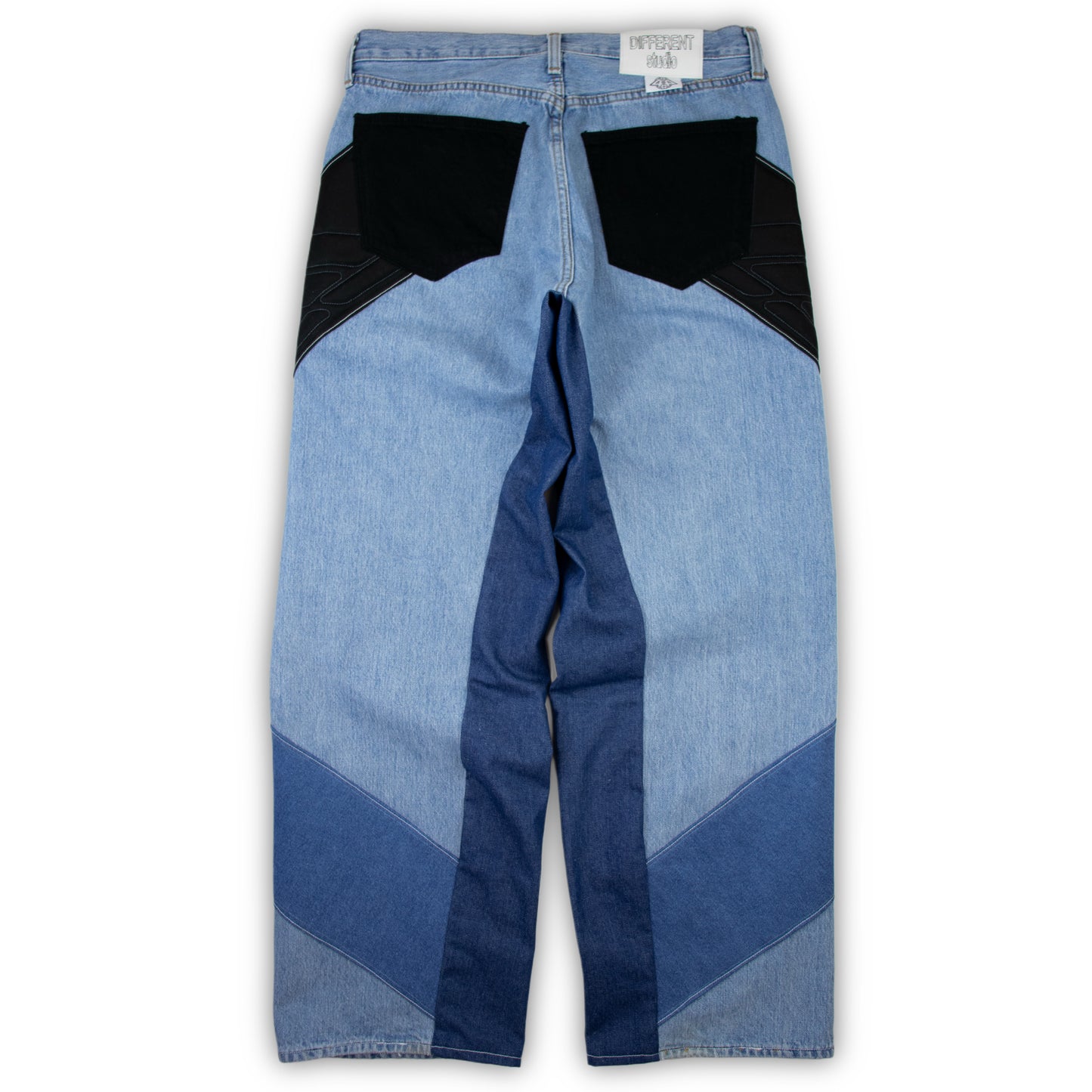D44RNT blue moto jeans