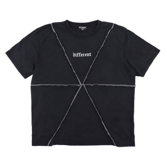Black overlock tee