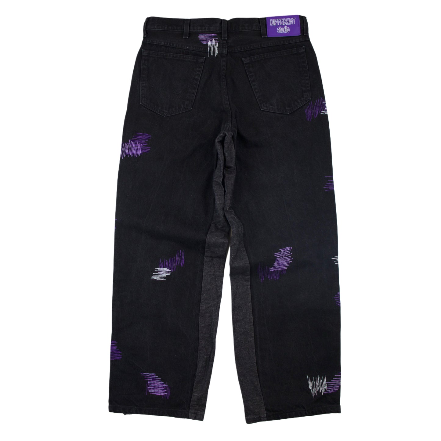 DFFRNT studio jeans black-purple