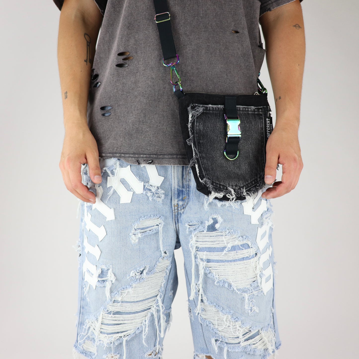 Bag black-rainbow