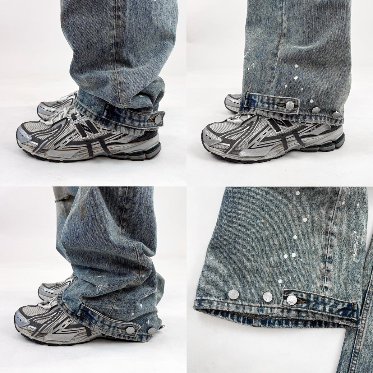 Dirty blue jeans