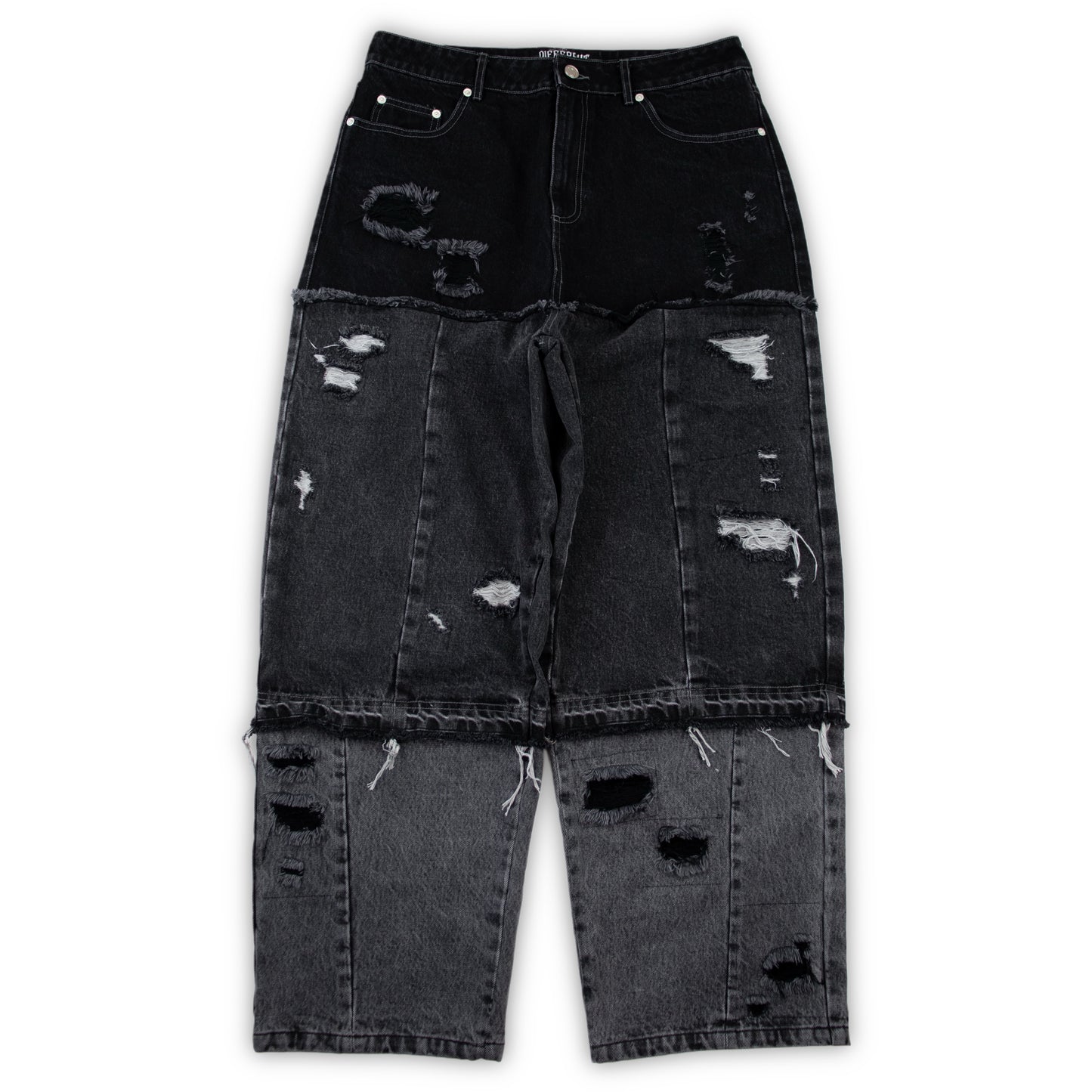 Black panel jeans