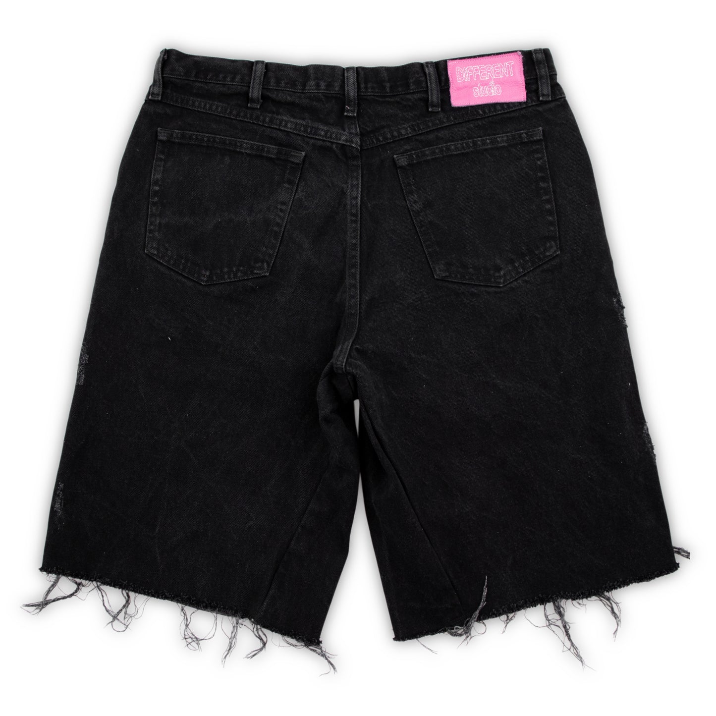 Blue-pink tribal shorts
