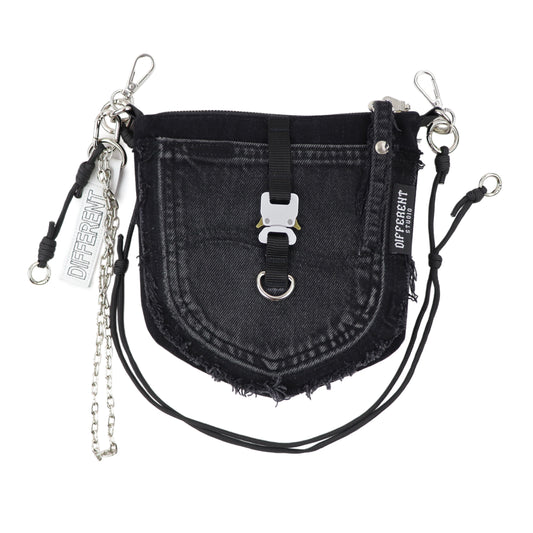 Belt bag black-silver