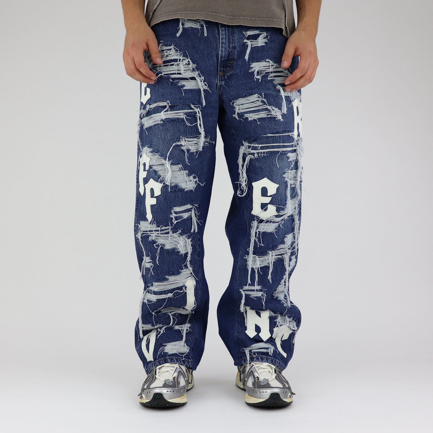 DARK blue baggy jeans