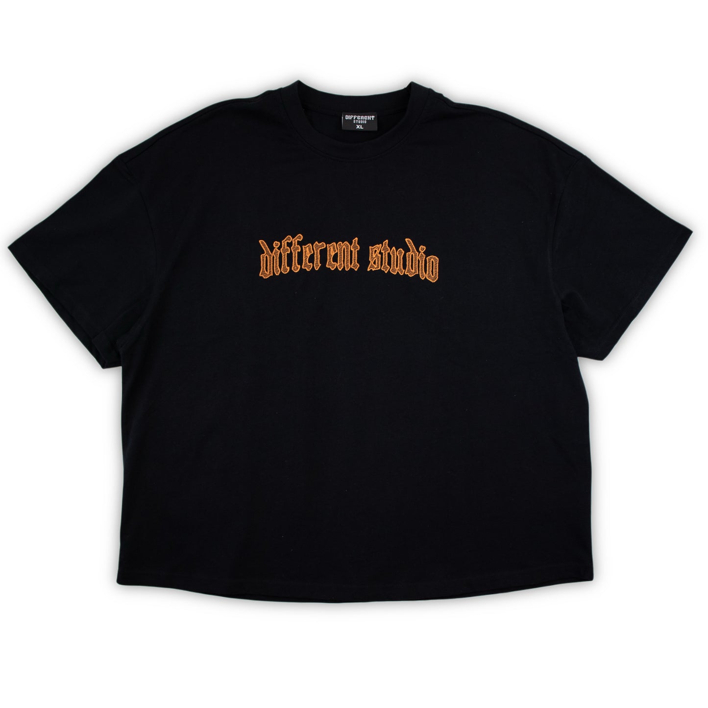 Black-orange Studio tee