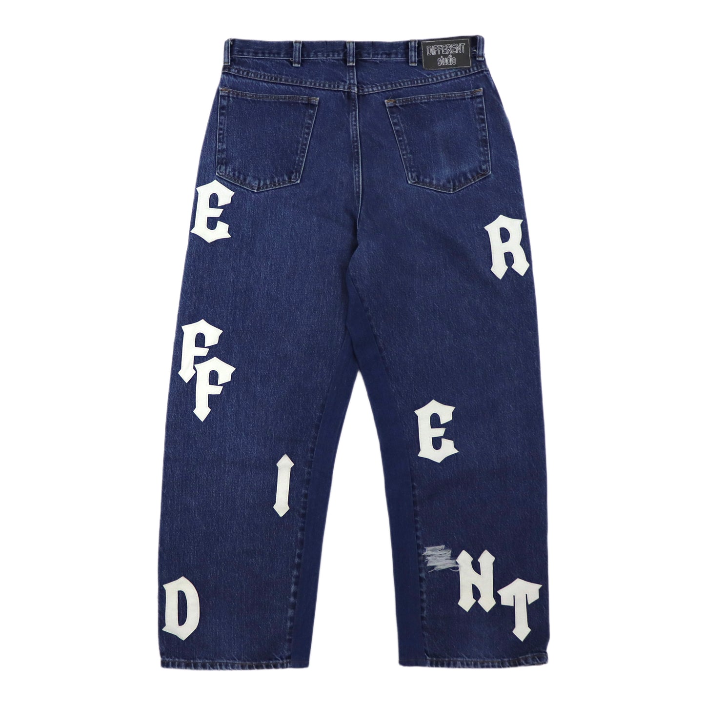 DARK blue baggy jeans