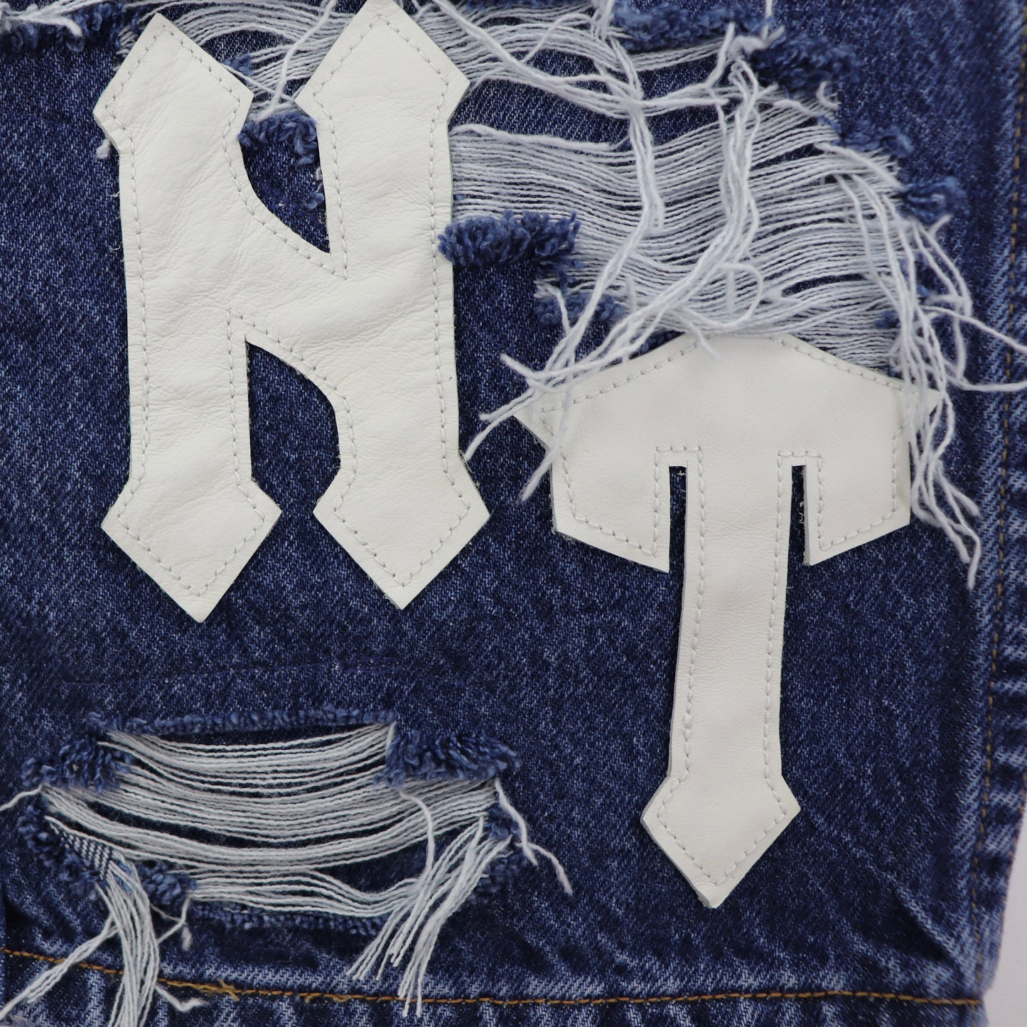 DARK blue baggy jeans
