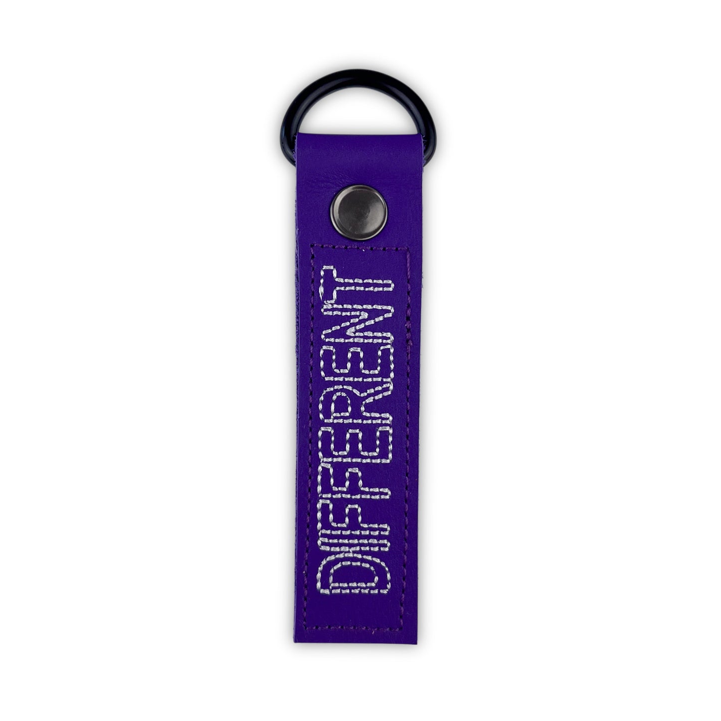 Leather Keychain Purple