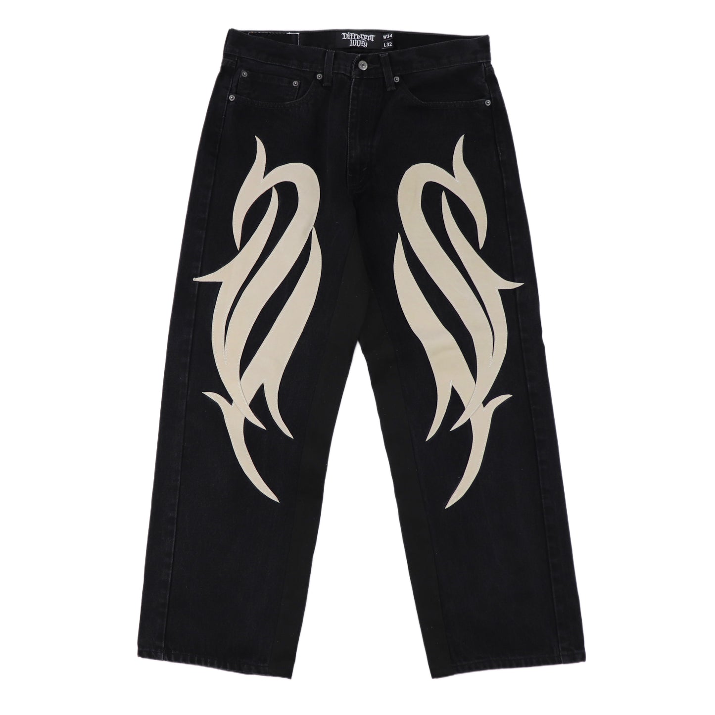 DFFRNT 100RY black jeans