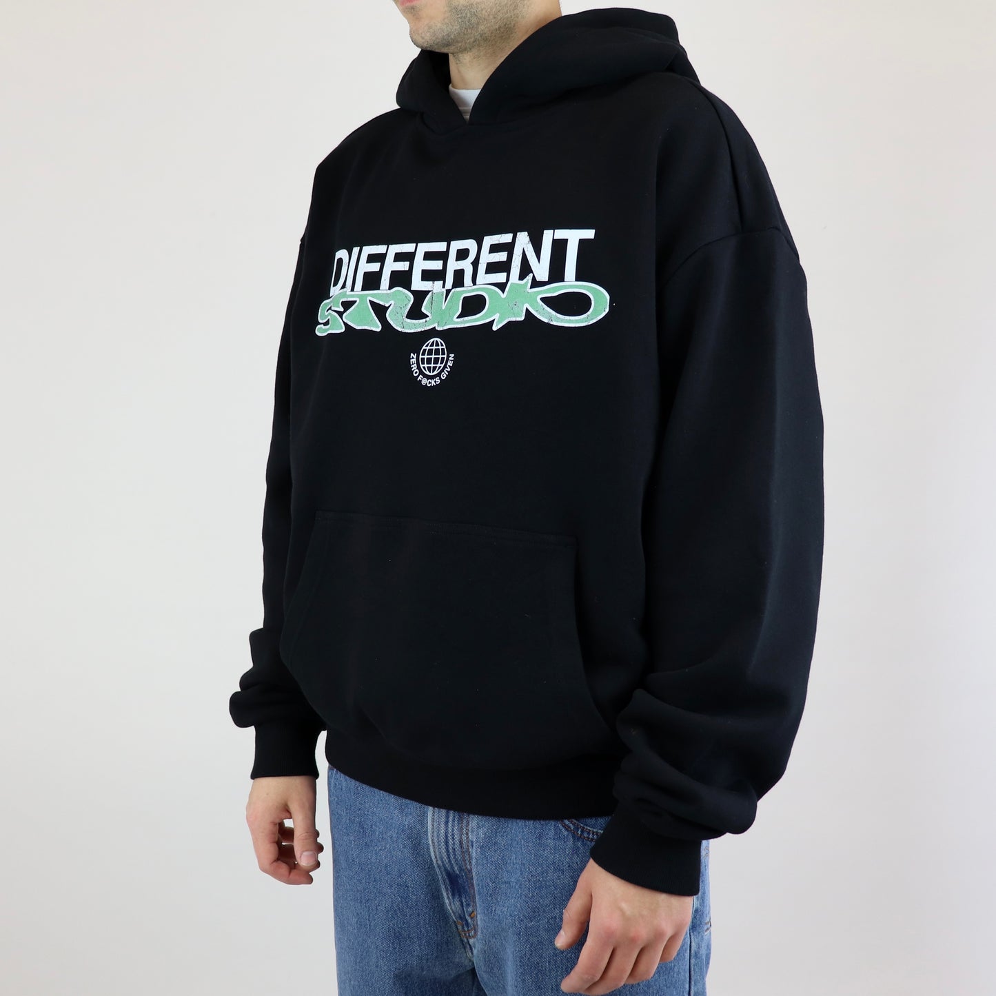 ZERO hoodie black green