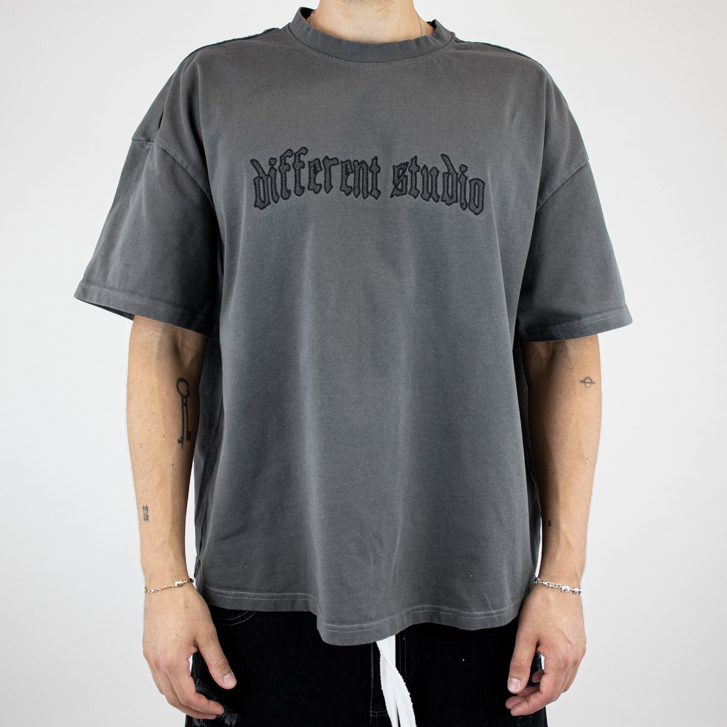 Grey-black Studio tee